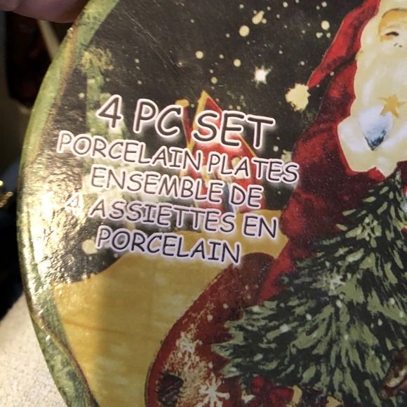 Xmas vintage 4 Porcelain plates - Picture 5 of 7